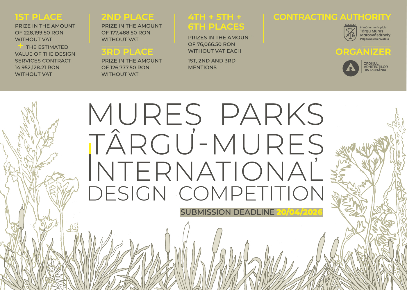 Mureș Parks, Târgu Mureș, Romania, International Design Competition