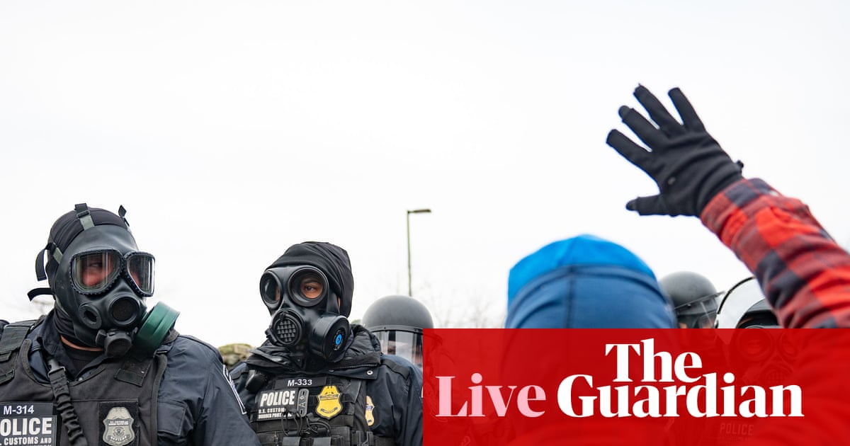 Tensions remain high in Minnesota as ACLU files lawsuit and Trump threatens Insurrection Act – US politics live | Donald Trump