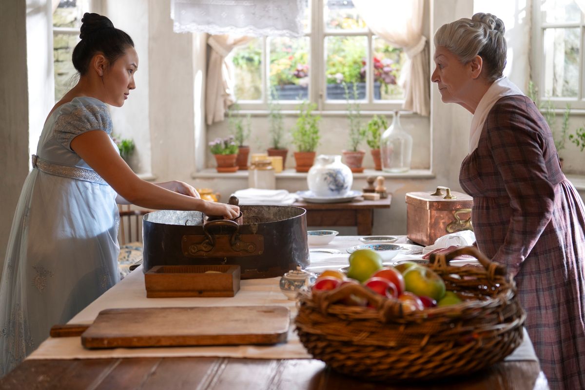 two women in a kitchen 