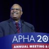 Dr. Georges Benjamin speaks during the American Public Health Association meetings in Washington, D.C.