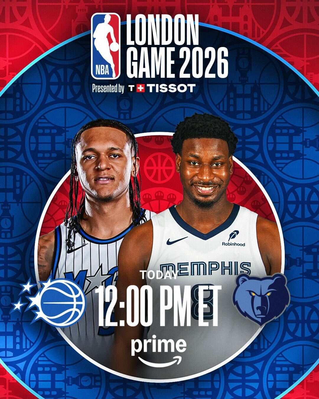 NBA London Game 2026: Paolo Banchero, Jaren Jackson Jr.