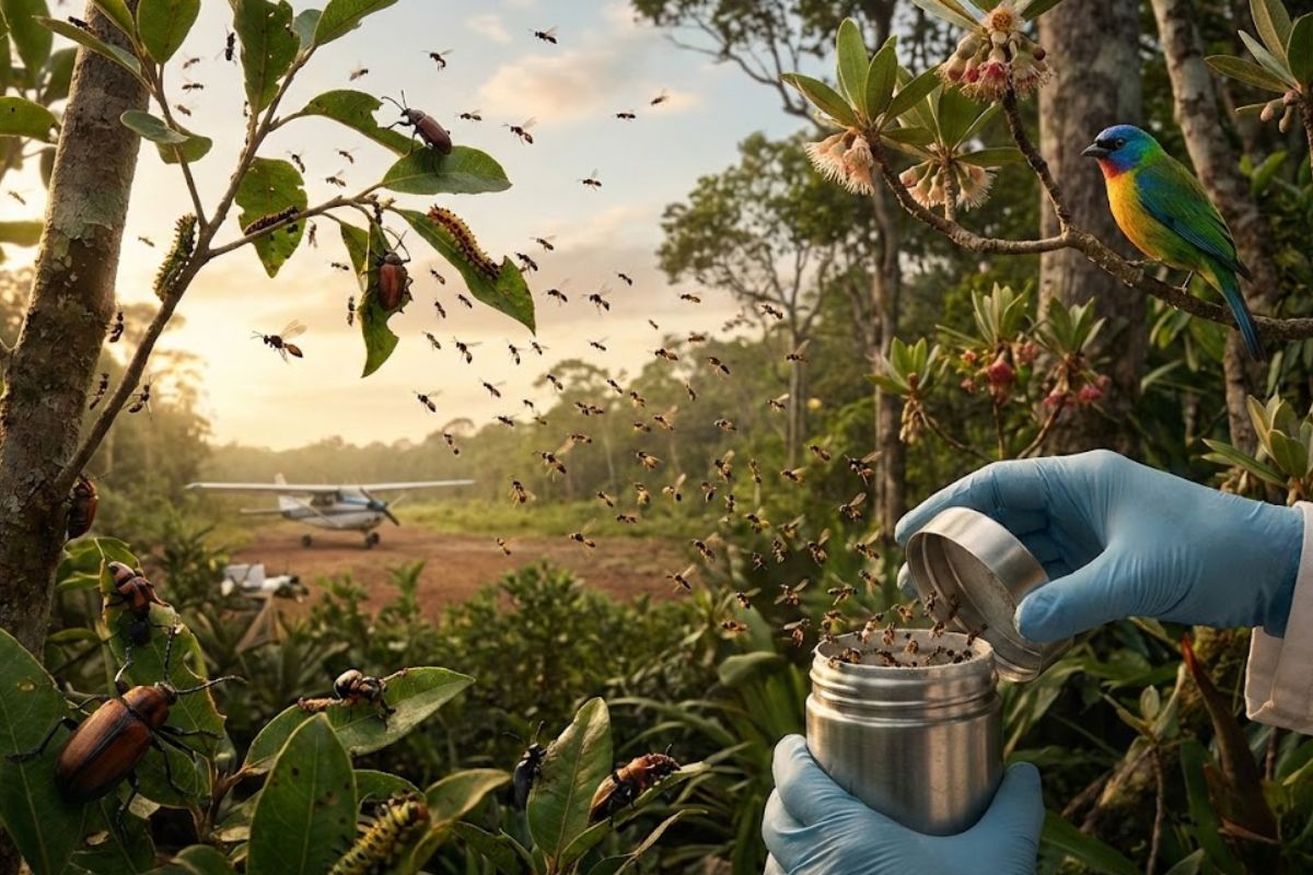 Wasps used in biological control eliminated an invasive insect, saved a native forest, prevented the extinction of a rare bird, and changed the fate of a remote island.