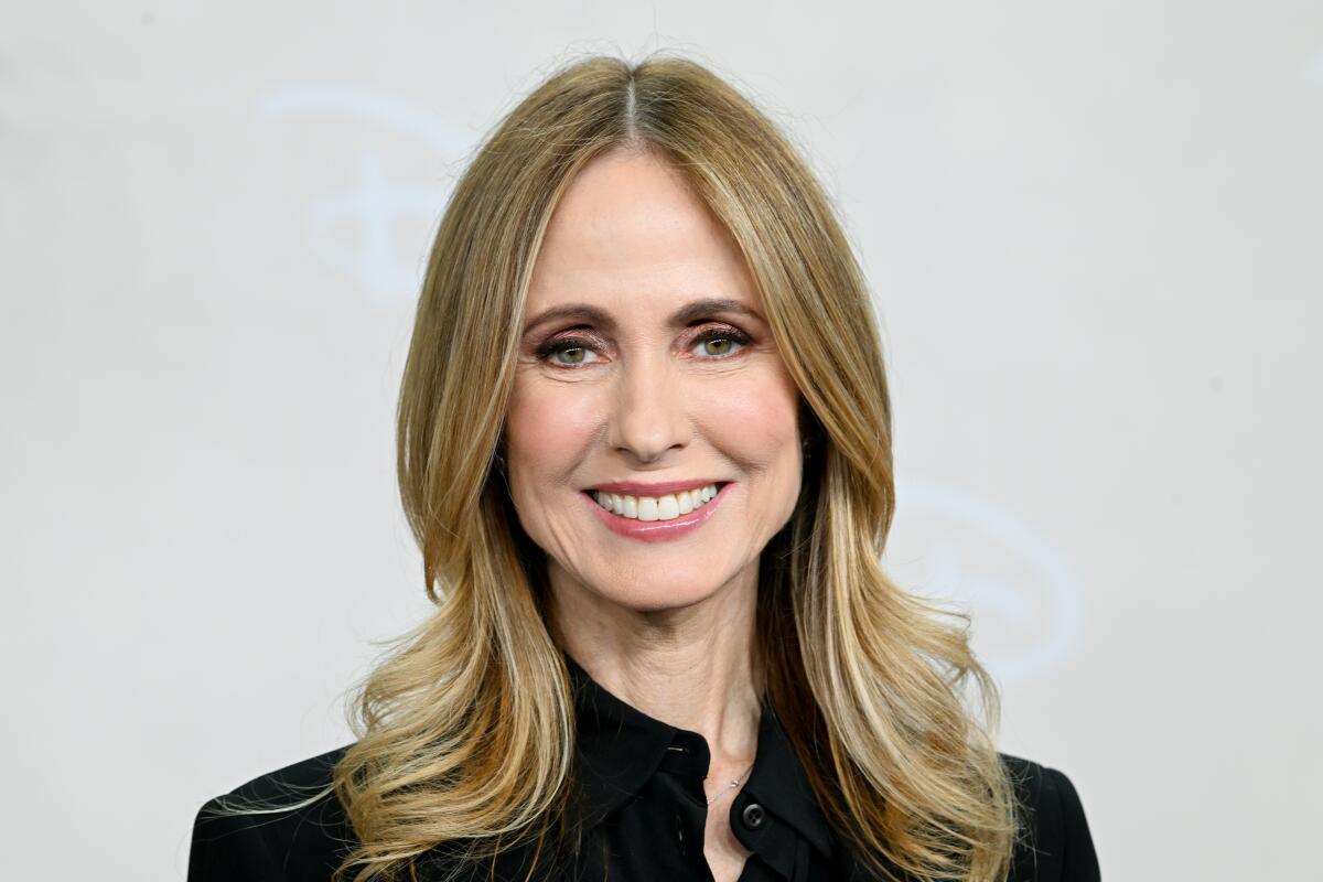 Dana Walden at the Disney 2025 Upfront Red Carpet held at North Javits Center on May 13 in New York.