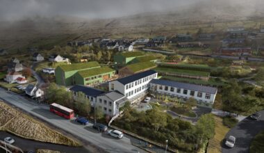 Henning Larsen Proposes a "Learning Village" to Expand the Glyvra School in the Faroe Islands