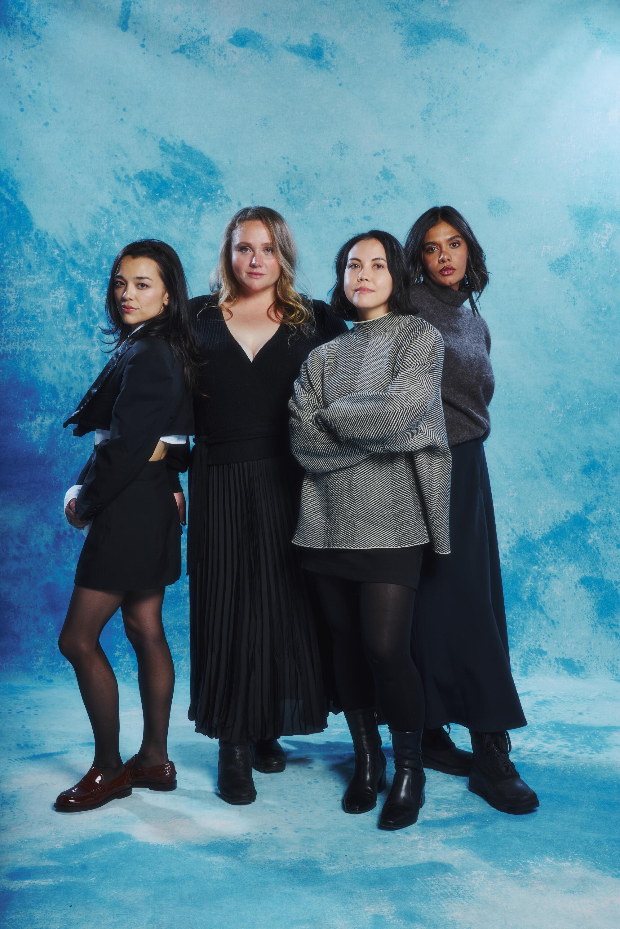Left to right, Midori Francis, Danielle Macdonald, Natalie Erika James and Madeleine Madden of "Saccharine."