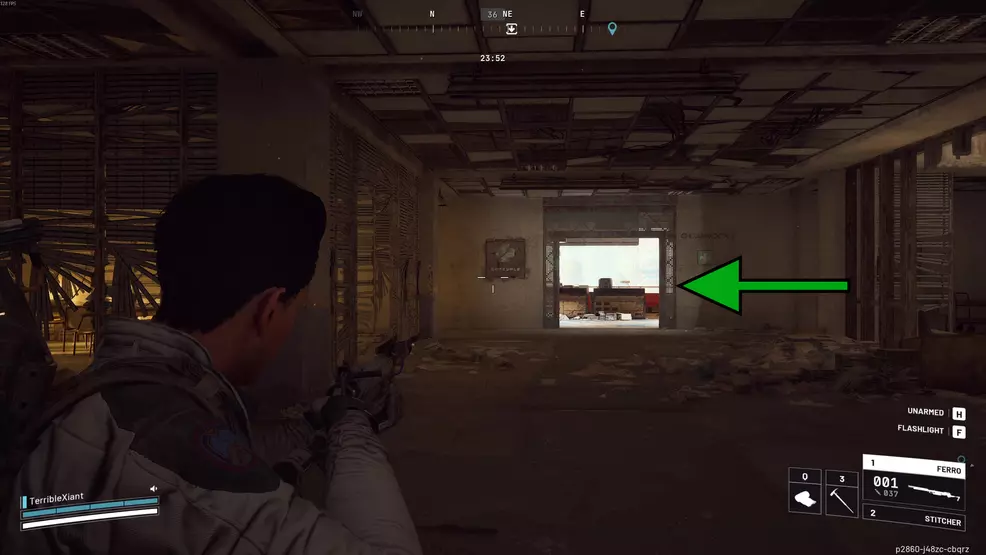 The medical room doorway in the Departure building in ARC Raiders.