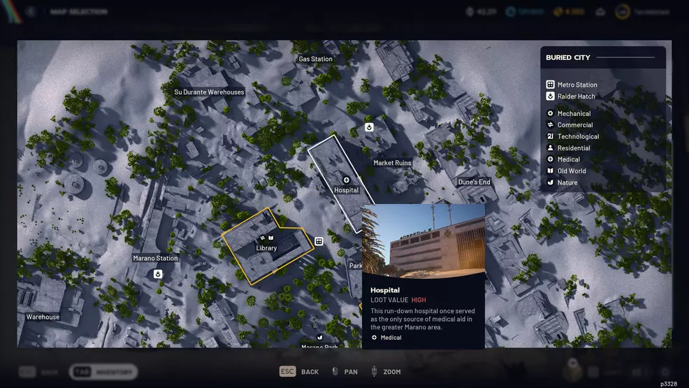 The Hospital point of interest on Buried City in ARC Raiders.