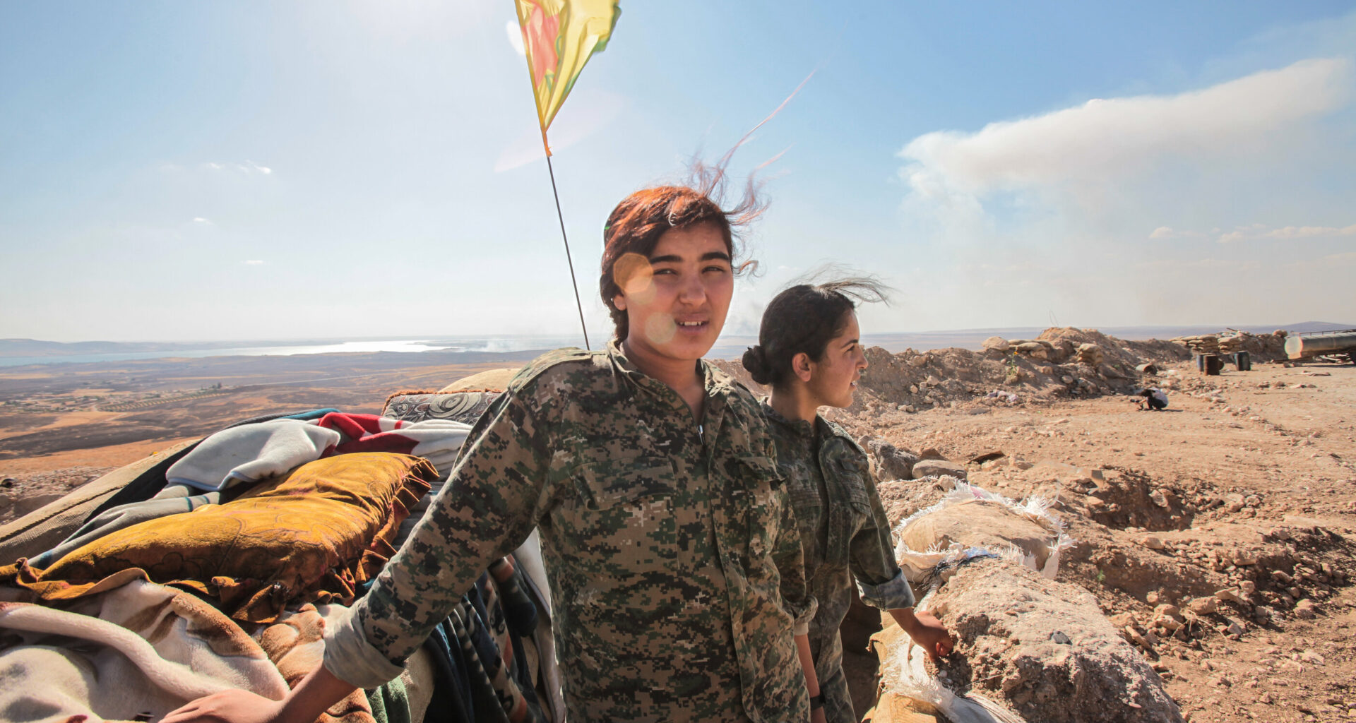 Kurdish People's Protection Units, or YPG women fighters in Syria. Photo: Ahmet Sik/Getty Images