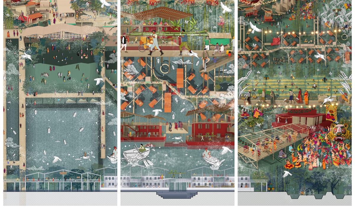 Architecture Drawing Prize: Intricate depiction of a Bangladeshi village is the 2025 overall winner | News