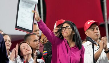 Venezuela acting president Delcy Rodriguez signs oil privatization law