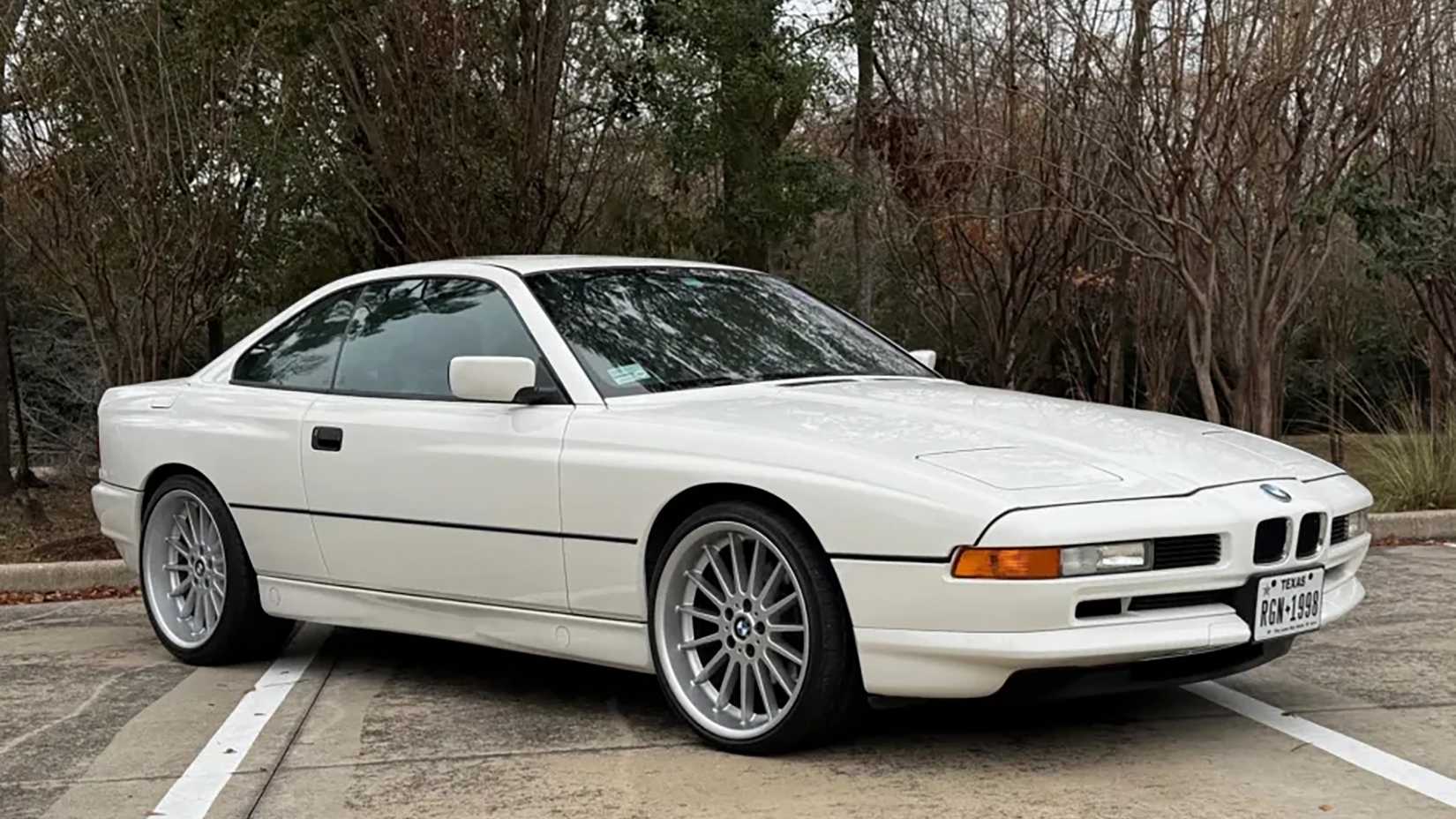 1992 BMW 850i, front 3/4
