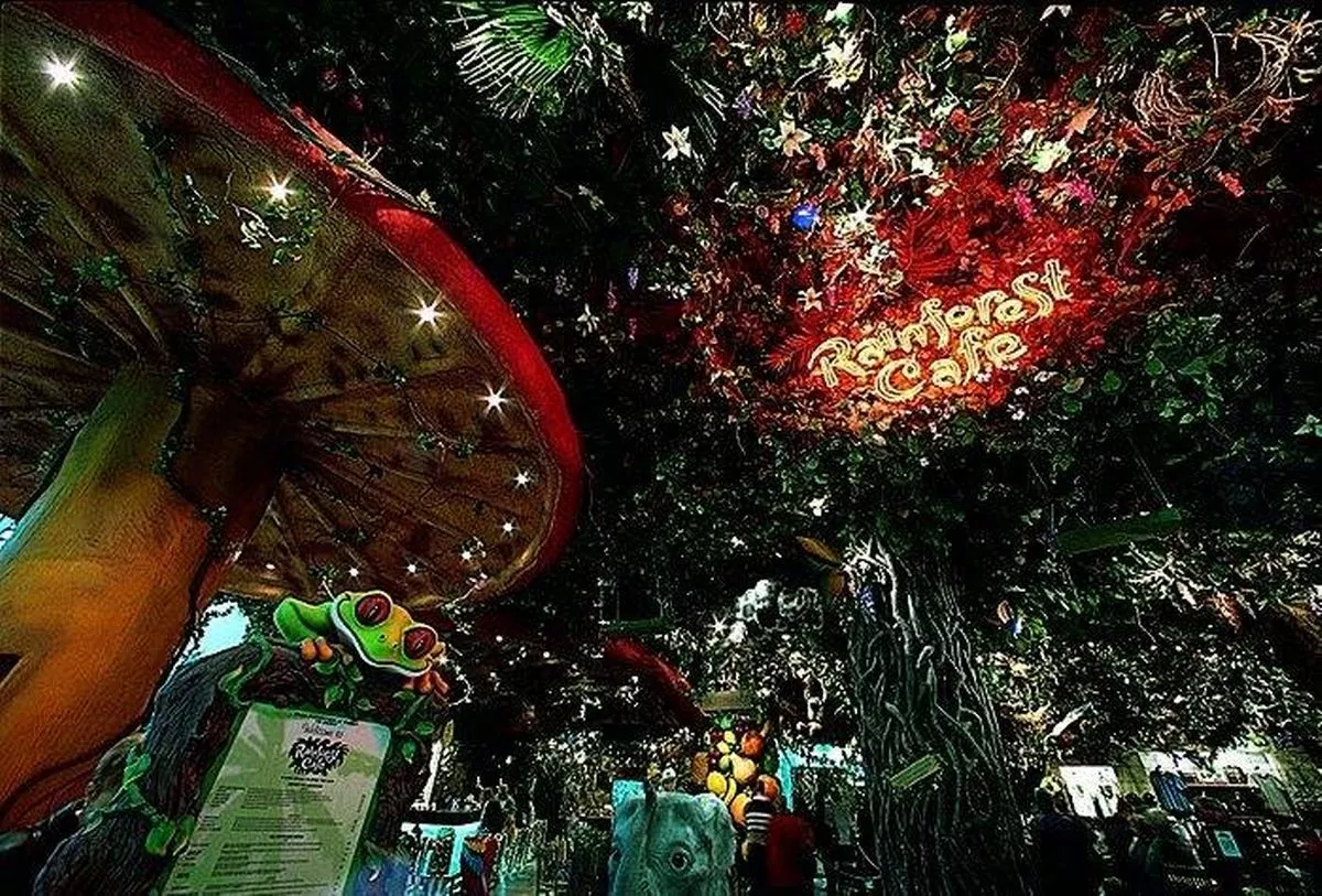 Rainforest Cafe in the Trafford Centre.