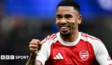 Gabriel Jesus celebrates