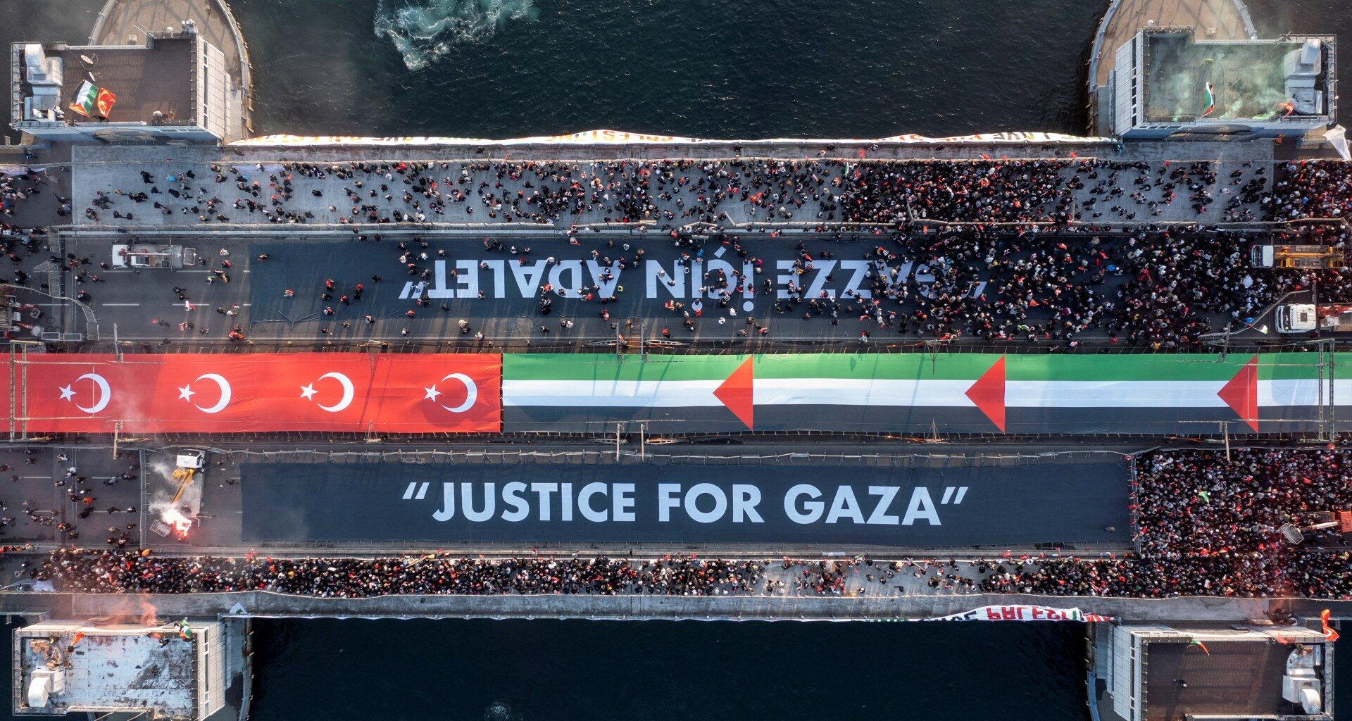 Photos: Thousands march in Turkiye in support of Gaza on New Year’s Day | Gaza News