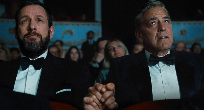Adam Sandler and George Clooney in Jay Kelly (2025)