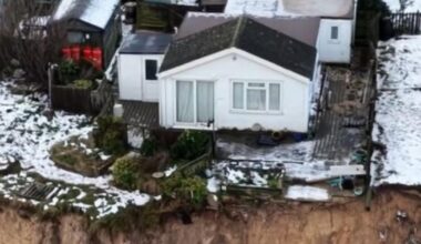 Drone video shows extent of erosion at Hemsby coastline
