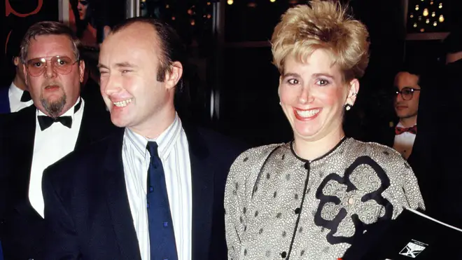 Phil Collins with second wife Jill Tavelman