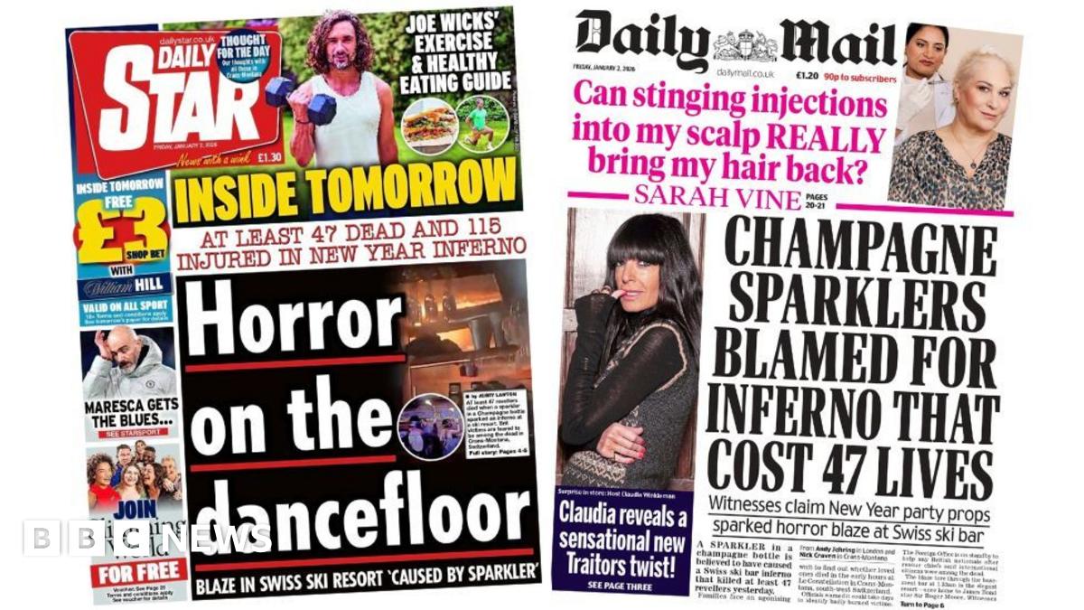 The headline on the front page of the Daily Star reads: "Horror on the dancefloor".