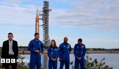 Artemis II: 'We're ready to go,' Nasa crew say as rocket inches closer to launch pad - follow live