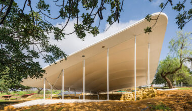 3D printed canopy uses passive strategies to protect roman tombs in spain