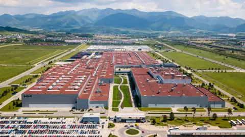 Kia An aerial view of Kia's factory in Zilina, Slovakia
