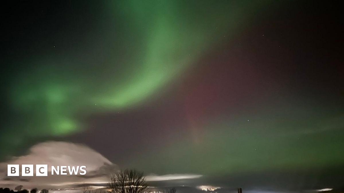 The northern lights in Plympton
