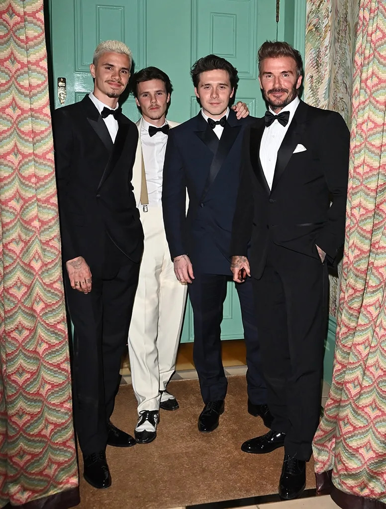 David Beckham, Brooklyn Beckham, Romeo Beckham, Cruz Beckham