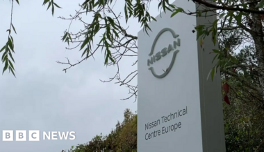 Crews tackle fire at Nissan Technical Centre in Cranfield