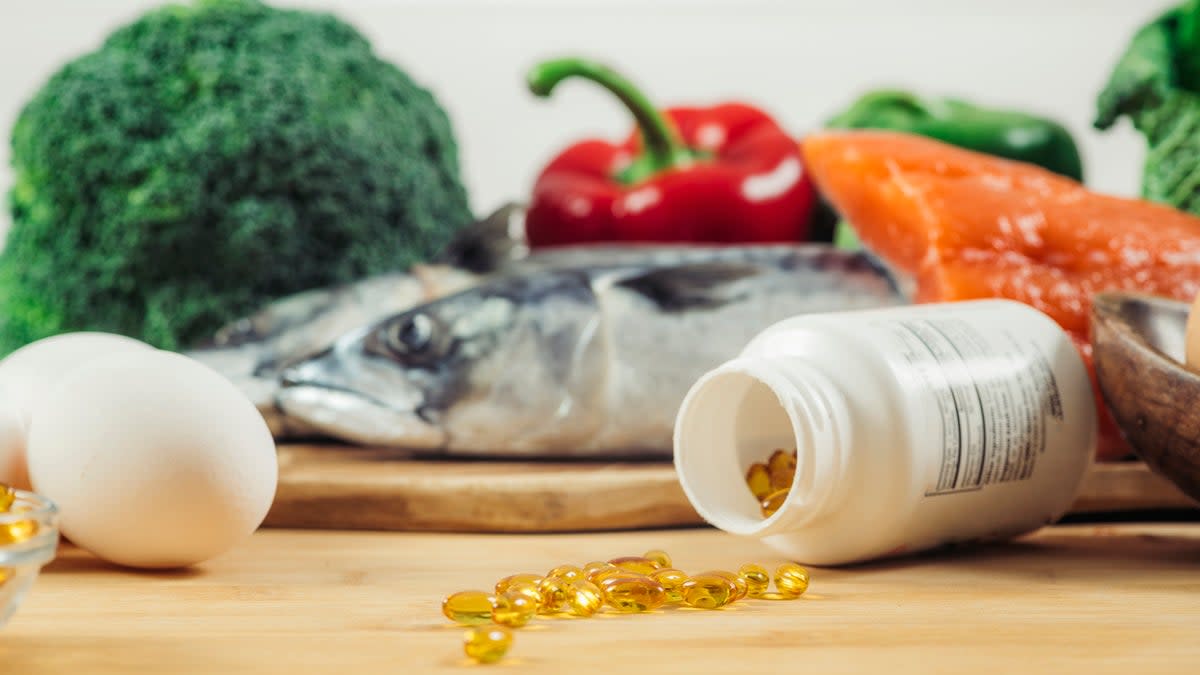 Vitamin D is made by the body using sunlight and is found in food such as oily fish, red meat, and egg yolks (Getty Images/iStockphoto)