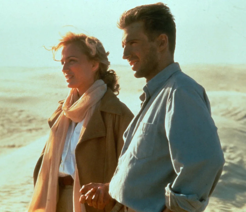 Kristin Scott Thomas and Ralph Fiennes in "The English Patient"