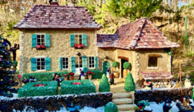 Gingerbread house replicates Dordogne home with stunning detail