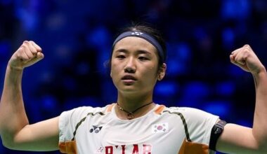 An Se-young Defeats Wang Zhiyi Again in India Open Final - 조선일보
