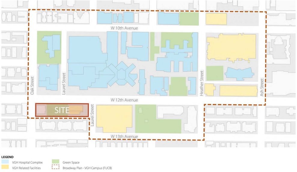 900-990 West 12th Avenue Vancouver General Hospital VGH expansion