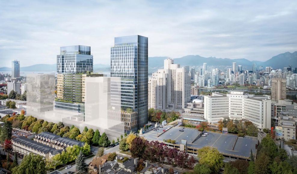 900-990 West 12th Avenue Vancouver General Hospital VGH expansion