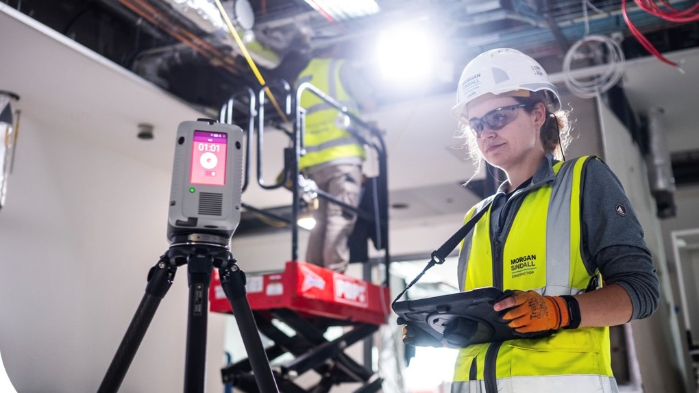Morgan Sindall on site at the University of Birmingham's Molecular Sciences Building. Image: Morgan Sindall.