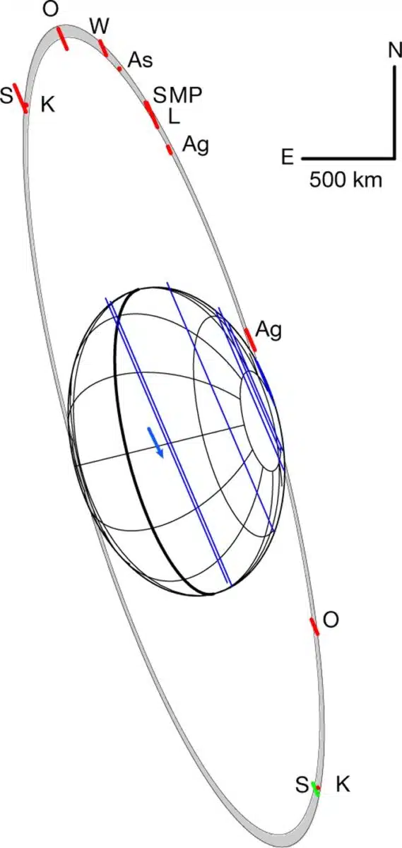 A Space “shadow Map” Of The Dwarf Planet Haumea.