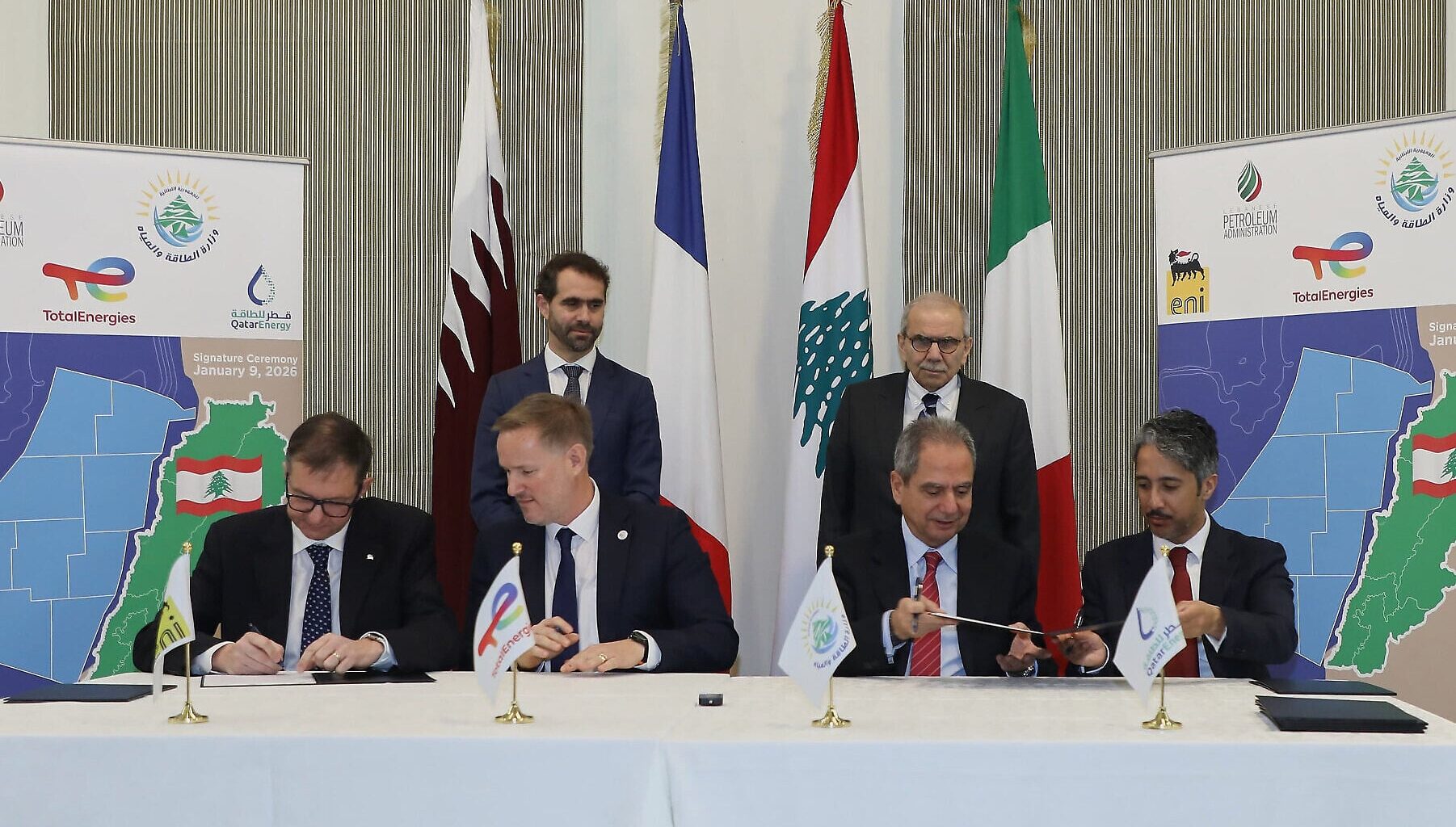 Lebanon inks deal with international firms to explore gas in offshore area bordering Israel