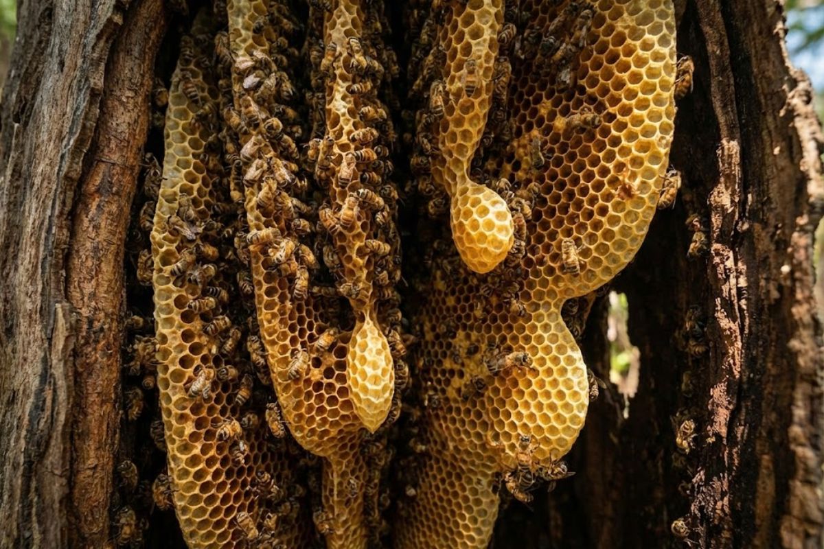 Bees inspire engineering and mathematics with a perfectly hexagonal beehive, proof of natural efficiency that reveals biological intelligence and the balance of nature.