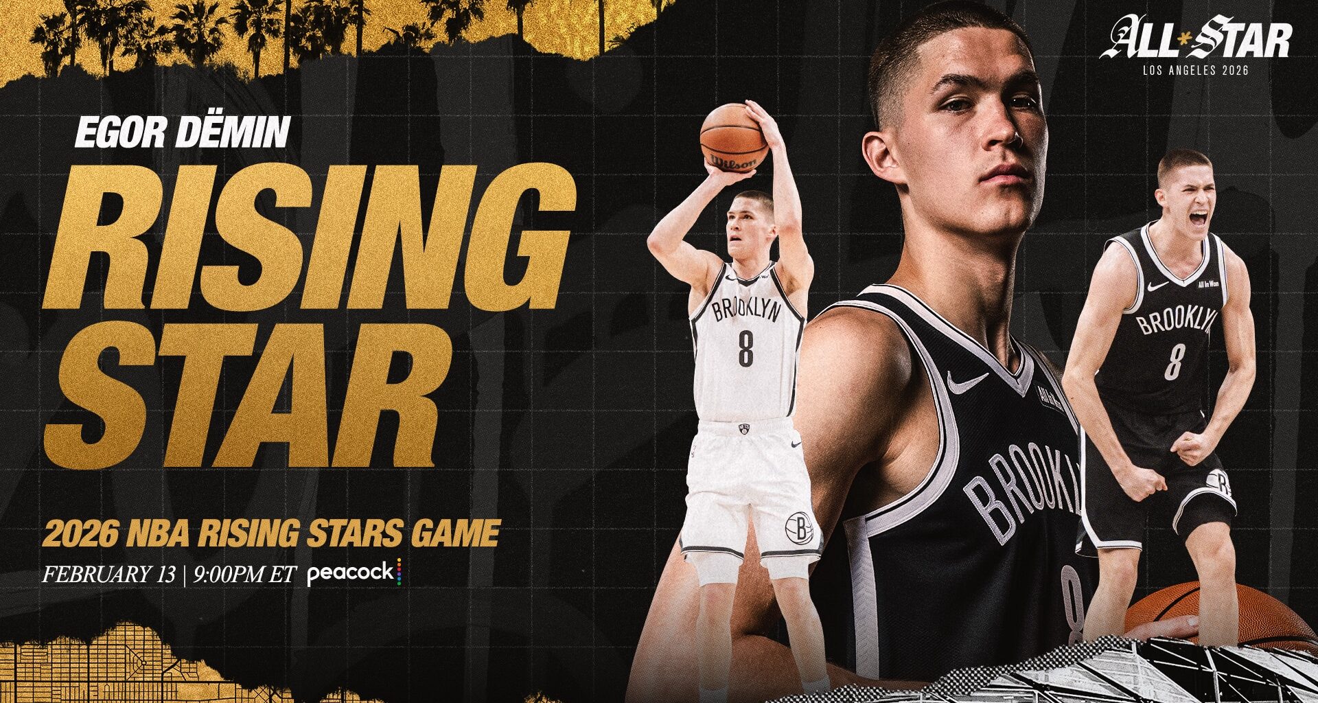 Egor Dëmin Selected to Participate in Castrol Rising Stars at NBA All-Star 2026 - NBA