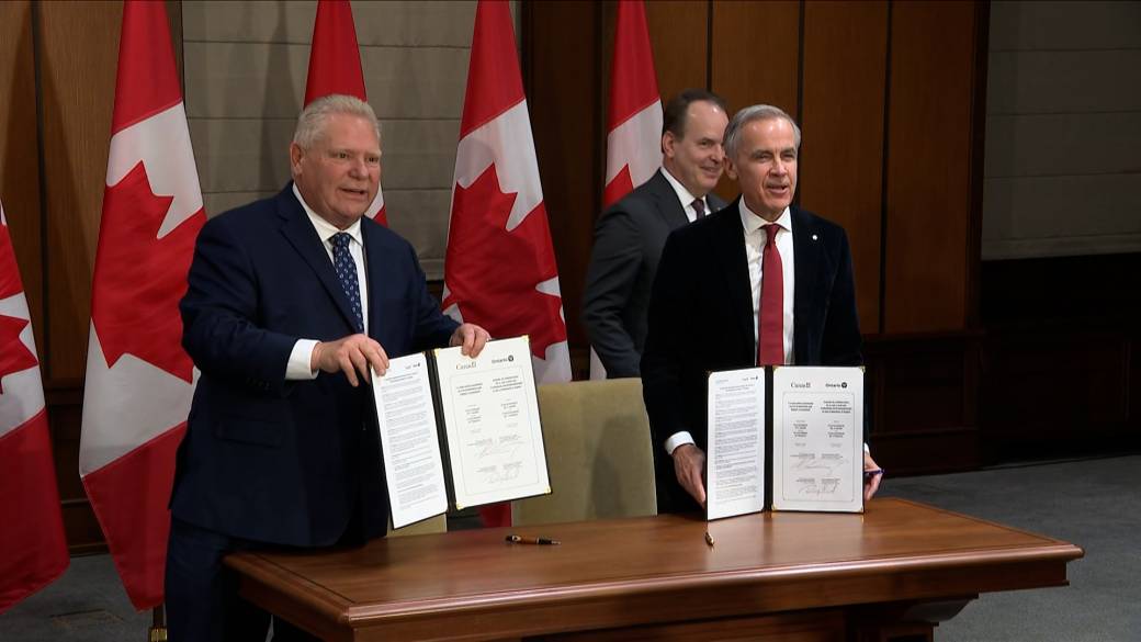 Click to play video: 'Ring of Fire: Canada, Ontario sign deal to reduce red tape to speed up major projects'