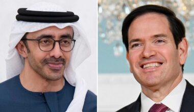Sheikh Abdullah discusses Gaza, Sudan and Yemen with Marco Rubio