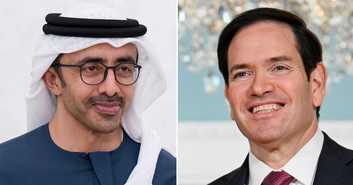 Sheikh Abdullah discusses Gaza, Sudan and Yemen with Marco Rubio