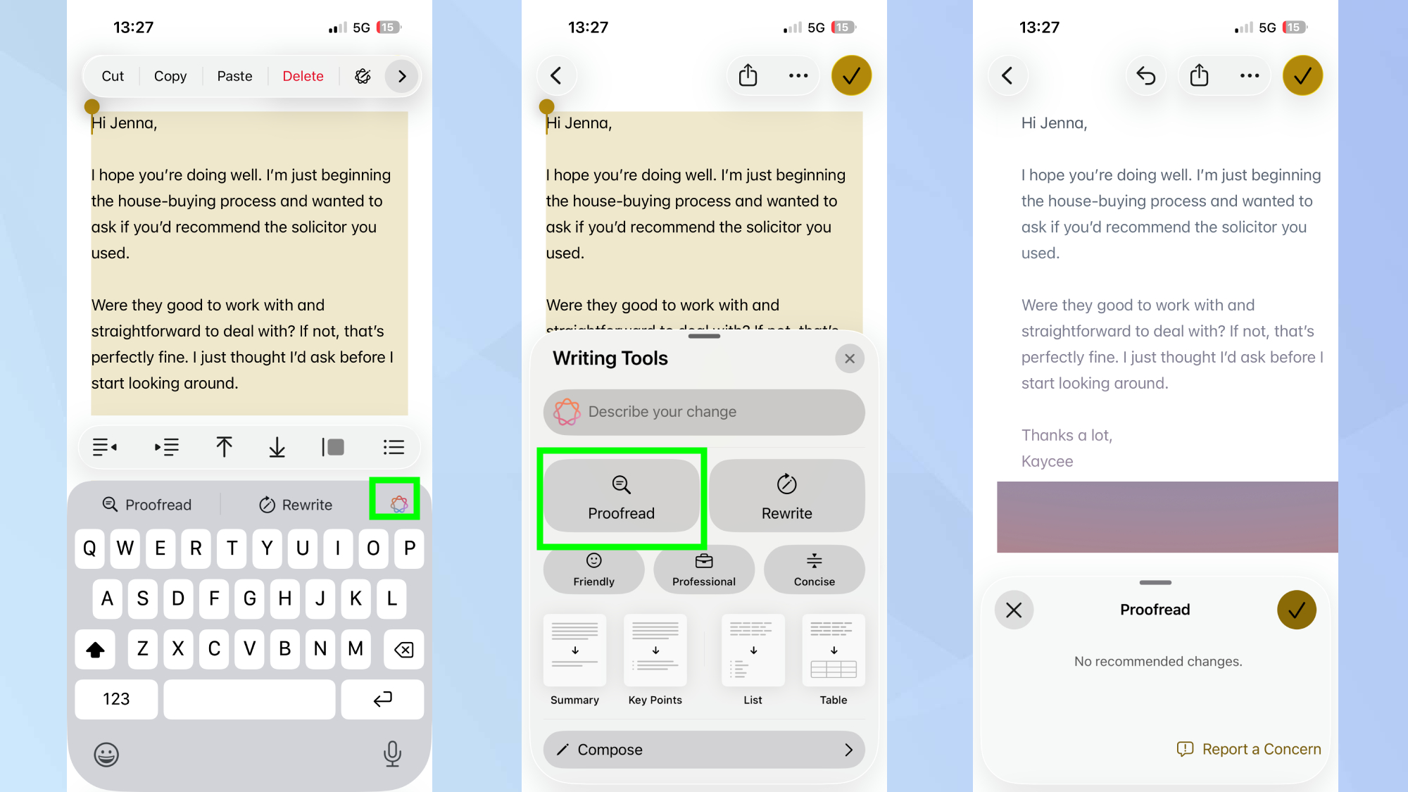 How to use Apple Intelligence to proofread your notes on iPhone