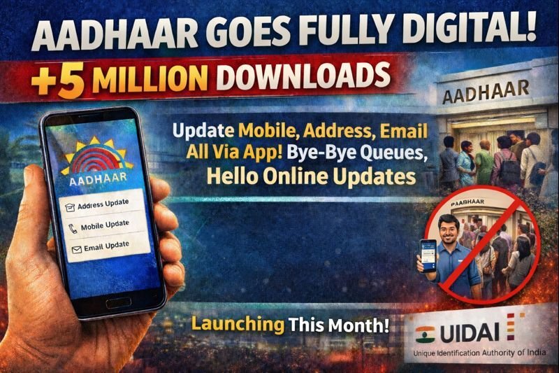 Aadhaar Goes Pocket-Sized: Update Mobile & Address via App, No Queues