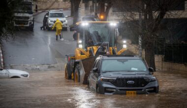 Jerusalem woman dies, teen missing, as winter storm lashes Israel with wind and rain