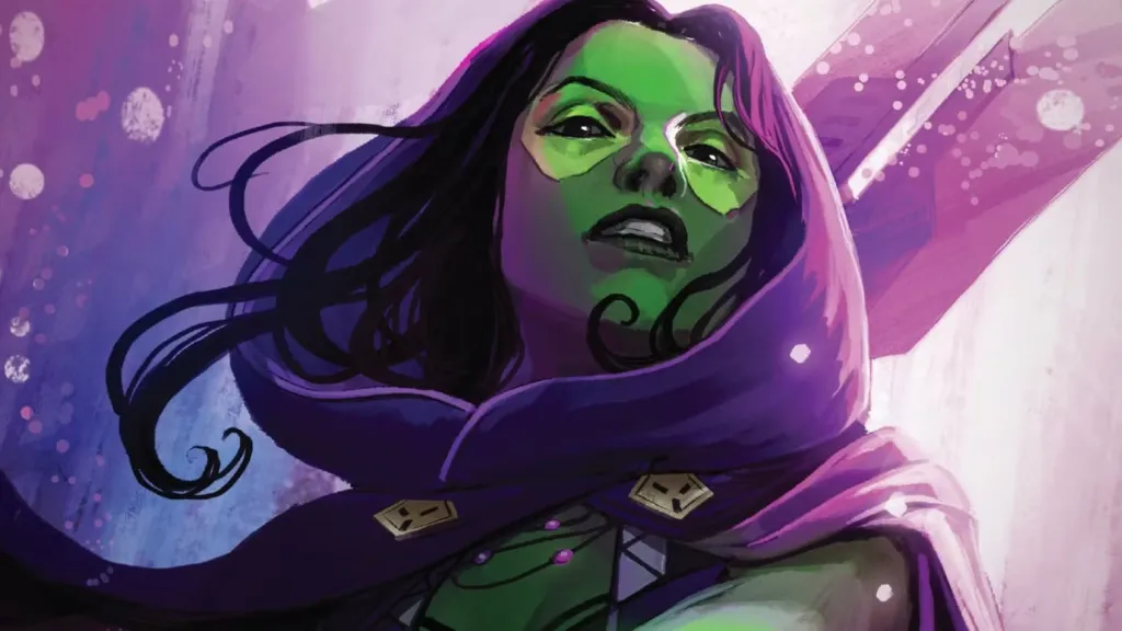 Gamora with the Infinity Stones