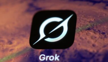 The Grok app on a smartphone