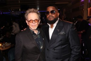 WEST HOLLYWOOD, CALIFORNIA - JANUARY 28: (L-R) Paul Williams and Willie "Prophet" Stiggers, CEO, Black Music Action Coalition attend the Black Music Action Coalition's 2026 Music Maker dinner at The Sun Rose on January 28, 2026 in West Hollywood, California. (Photo by Johnny Nunez/Getty Images for Black Music Action Coalition (BMAC))
