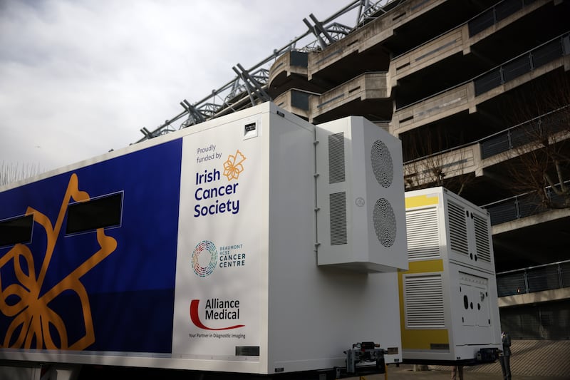The Irish Cancer Society launched an initiative last year for a mobile lung health check scheme at Croke Park, a first-of-its-kind pilot clinical trial in Ireland, which seeks to catch lung cancer at a much earlier stage. Photograph: Chris Maddaloni