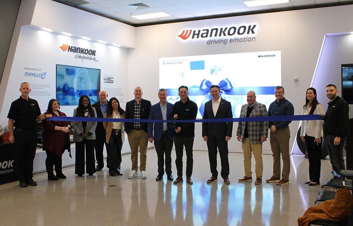 Representatives from Hankook Tire, Evernorth Health Services, Montgomery County, and Clarksville Industrial Development participate in a grand opening ceremony for the Hankook Tire Clinic in Clarksville on Jan. 7, 2026. (Contributed)
